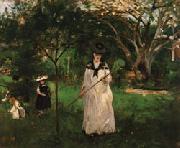 Berthe Morisot The Butterfly Hunt oil painting picture wholesale